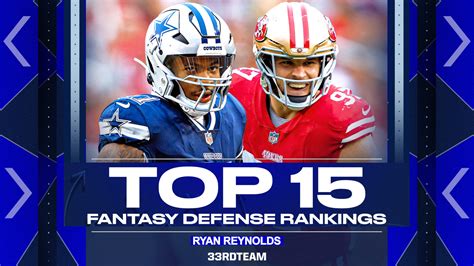 Check out New Orleans' D/ST and the rest of the fantasy defenses in our Week 7 rankings. 2021 Fantasy Football Rankings powered by FantasyProsECR ™ - Expert Consensus Rankings.